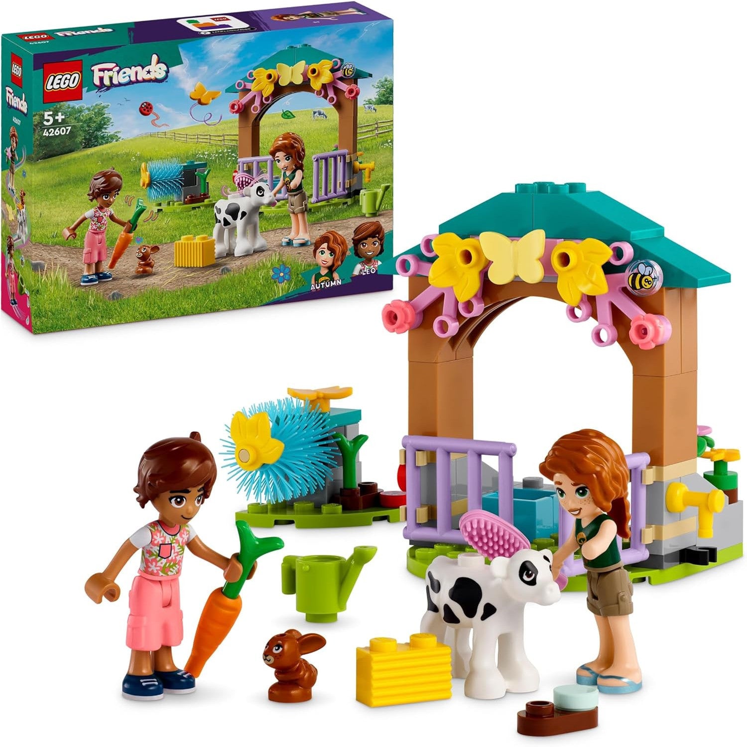 LEGO Friends Autumns Calf Hutch Farm Playset with Rabbit